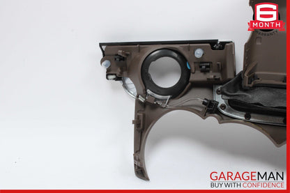 11-18 Porsche Cayenne 958 S Steering Column Dash Trim Cover Panel Brown OEM