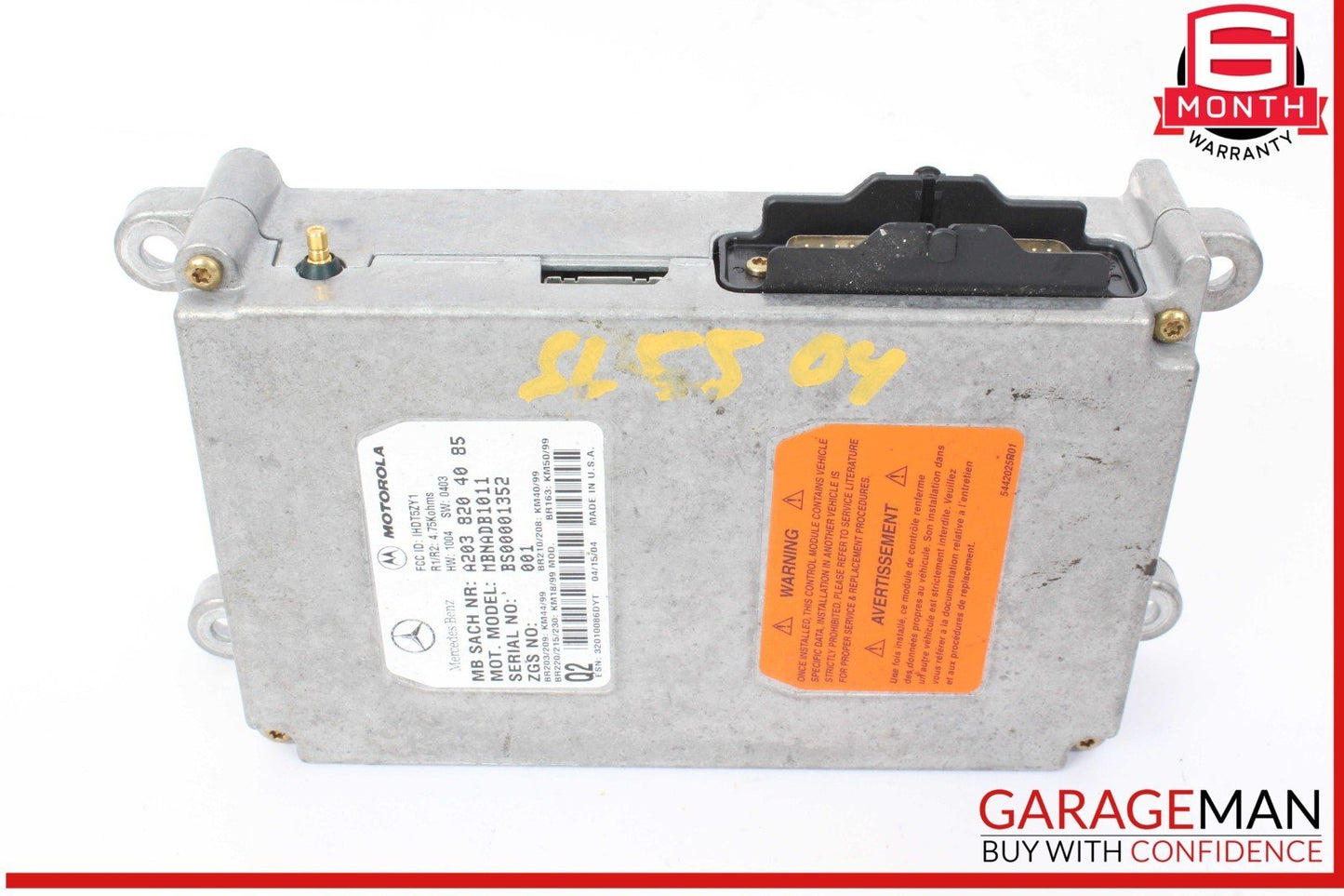 00-06 Mercedes R230 SL500 Voice Command Control Module 2038204085 OEM