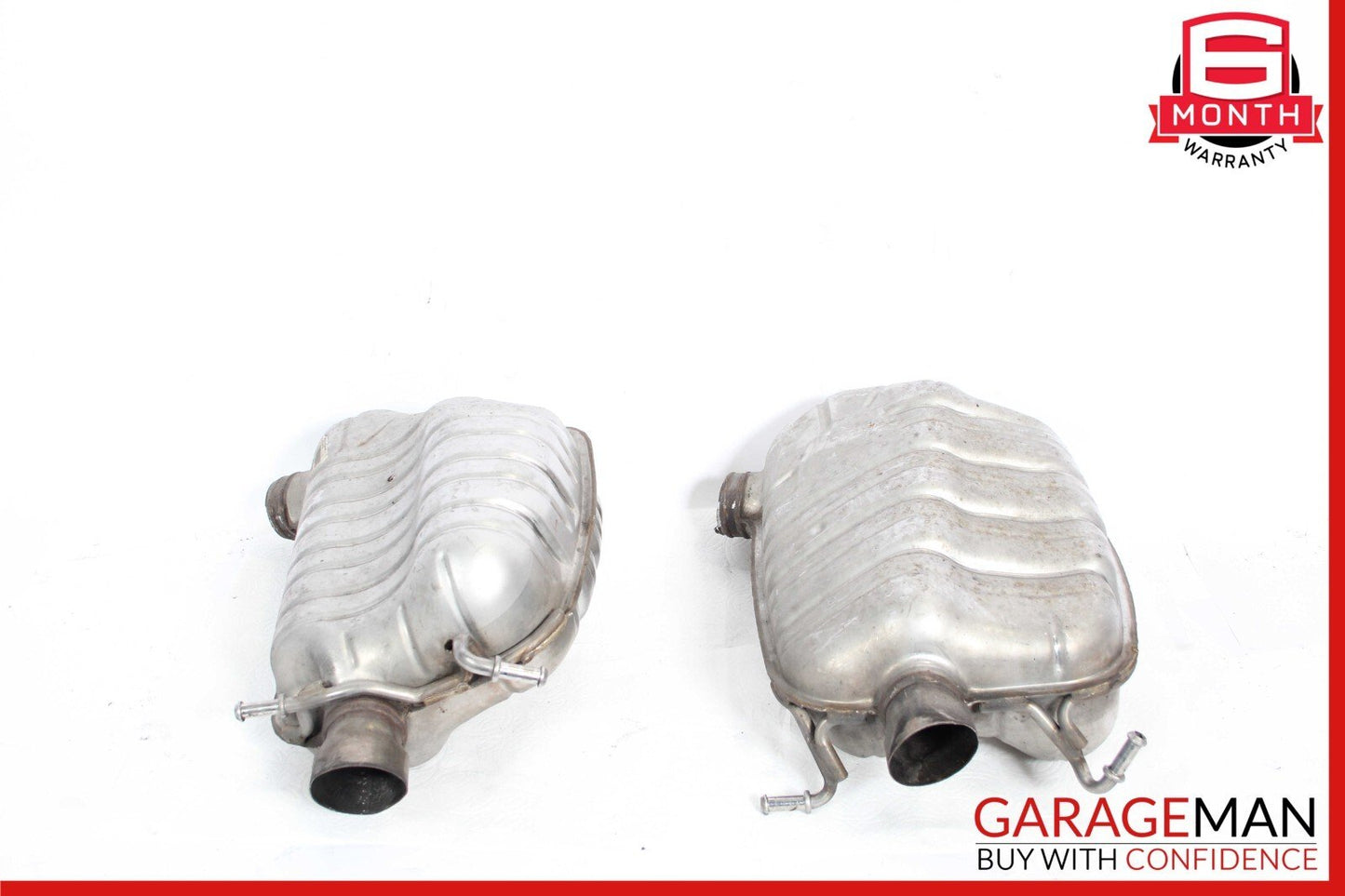 10-17 Mercedes W207 E350 E550 Rear Right & Left Exhaust Mufflers Set of 2 Pc OEM