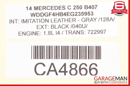 08-18 Mercedes W204 C250 C300 SLK250 Front Right Side Door Control Module Unit