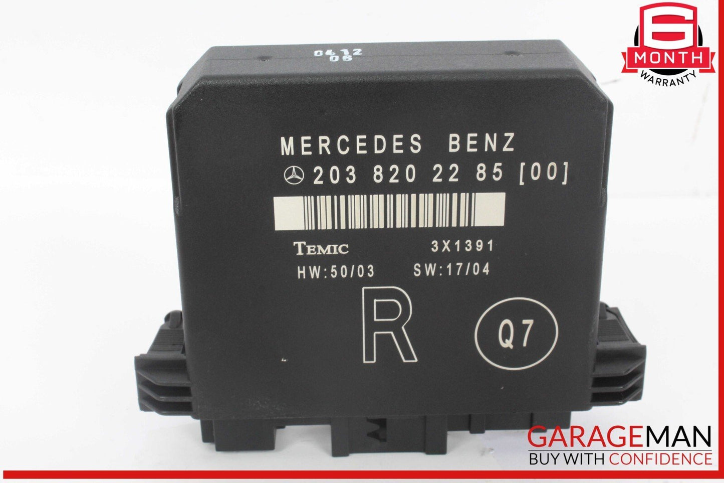 01-07 Mercedes W203 C230 C350 Rear Right Side Door Control Module 2038202285