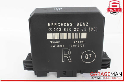 01-07 Mercedes W203 C230 C350 Rear Right Side Door Control Module 2038202285