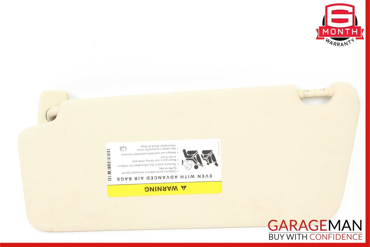 08-14 Mercedes W204 C250 Front Right Passenger Sun Visor Sunvisor Shade Beige