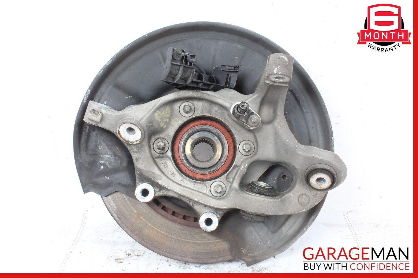 08-15 Mercedes W212 E350 Rear Left Side Spindle Knuckle Hub Bearing Brake Rotor