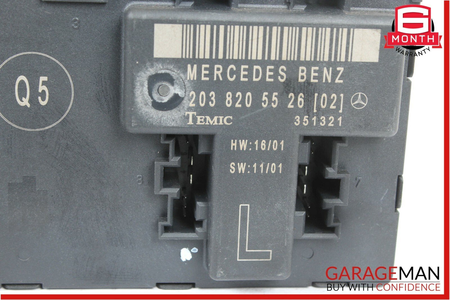 01-07 Mercedes W203 C230 C320 Front Left Driver Side Door Control Module OEM