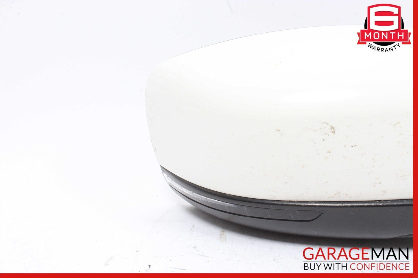 14-17 Maserati Ghibli Front Right Side Mirror Door Rear View White/Black OEM