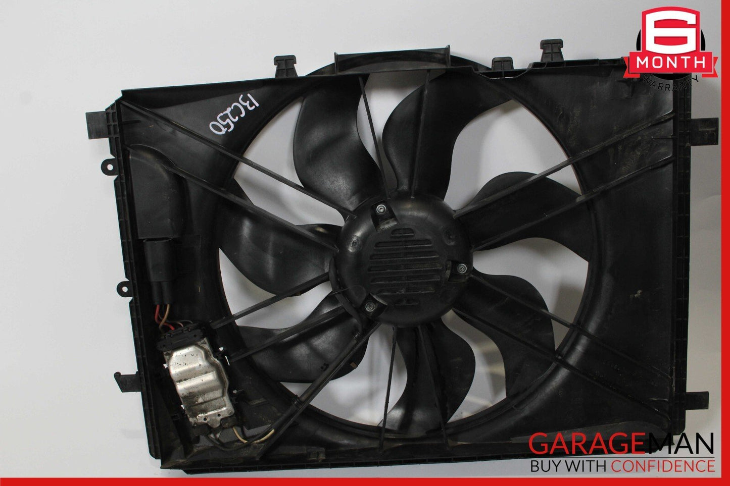 08-18 Mercedes C300 E350 GLK350 C250 Engine Radiator Cooling Fan Motor Shroud