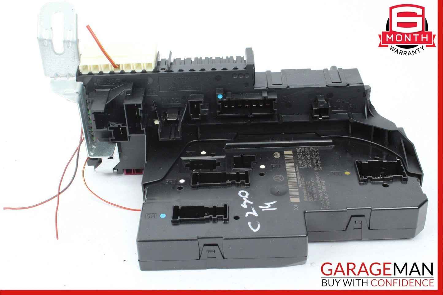 12-14 Mercedes W204 C250 C300 C63 AMG Rear SAM Module Fuse Relay Box Assembly