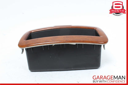 00-06 Mercedes W220 S430 S600 S55 Rear Center Console A/C Air Vent Trim Wood OEM