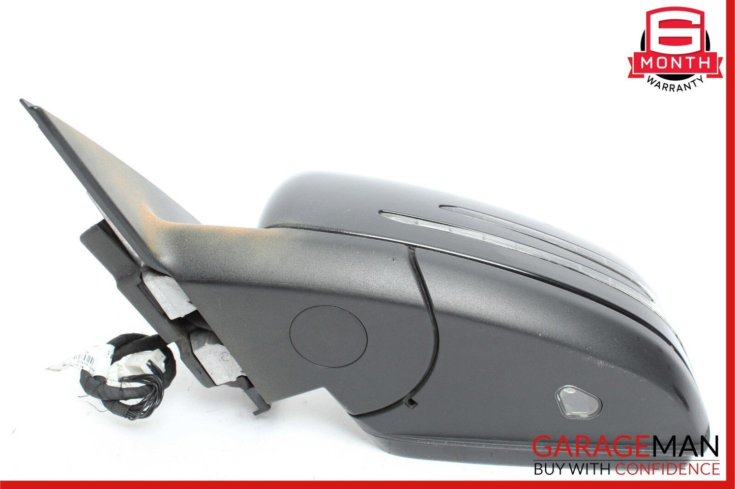 12-14 Mercedes W204 C250 Front Left Side Mirror Door Rear View Glass Black OEM