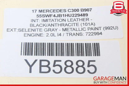 15-18 Mercedes W205 C300 C400 Rear Left Driver Side Door Control Module Unit OEM