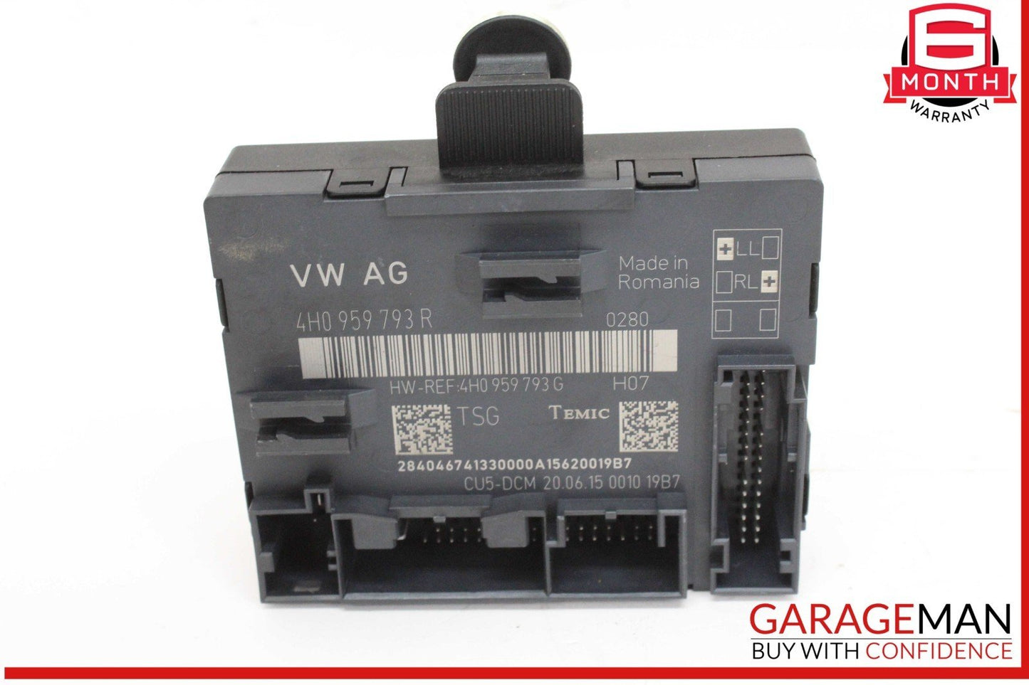 11-18 Audi A8 S8 Front Left Driver Side Door Control Module Unit 4H0959793R OEM