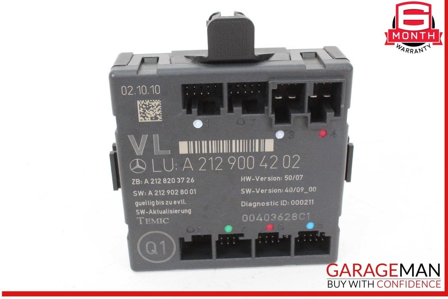 08-18 Mercedes W204 C300 Front Left Driver Side Door Control Module Unit OEM