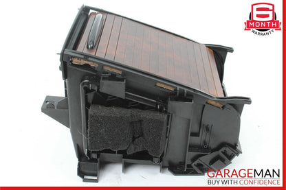 06-11 Mercedes W219 CLS500 Rear Center Console Cupholder Storage Tray Wood