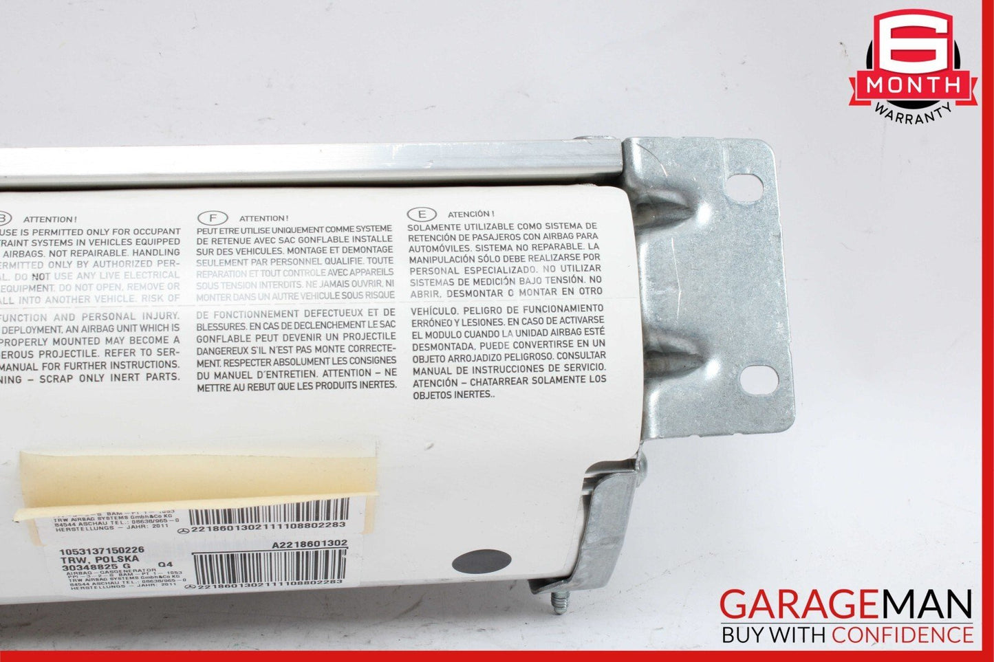 07-14 Mercedes W221 S550 CL500 Front Right Dash Dashboard Airbag Air Bag OEM