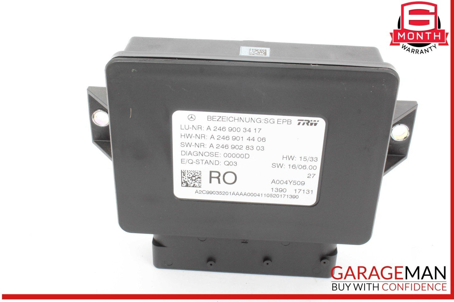 12-20 Mercedes W117 CLA250 SLK350 Hand Parking Brake Control Module Unit OEM