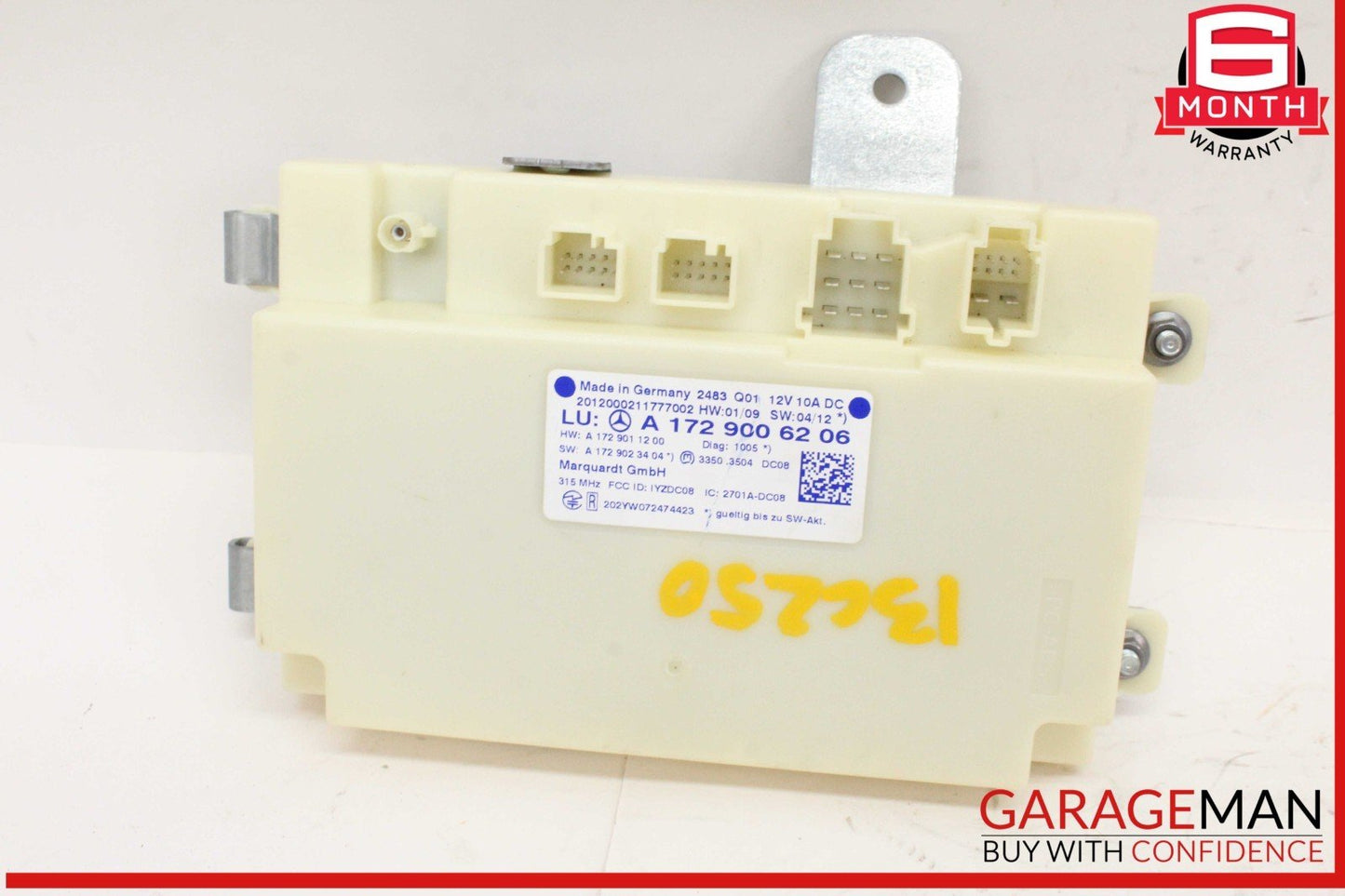 10-15 Mercedes W204 C250 CGI C300 Keyless Go Entry Control Module 1729006206 OEM