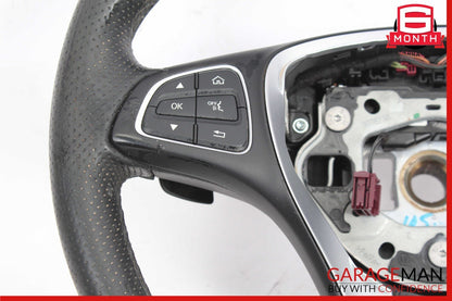 15-18 Mercedes W205 C300 C350e GLC300 Steering Wheel w/ Paddle Shifters Grey