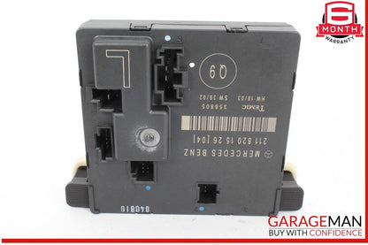 03-09 Mercedes W211 E500 Door Control Module Rear Left Side OEM