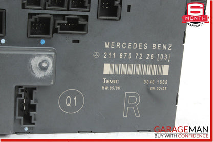 03-09 Mercedes W211 E550 E63 AMG Front Right Side Door Control Module Unit OEM