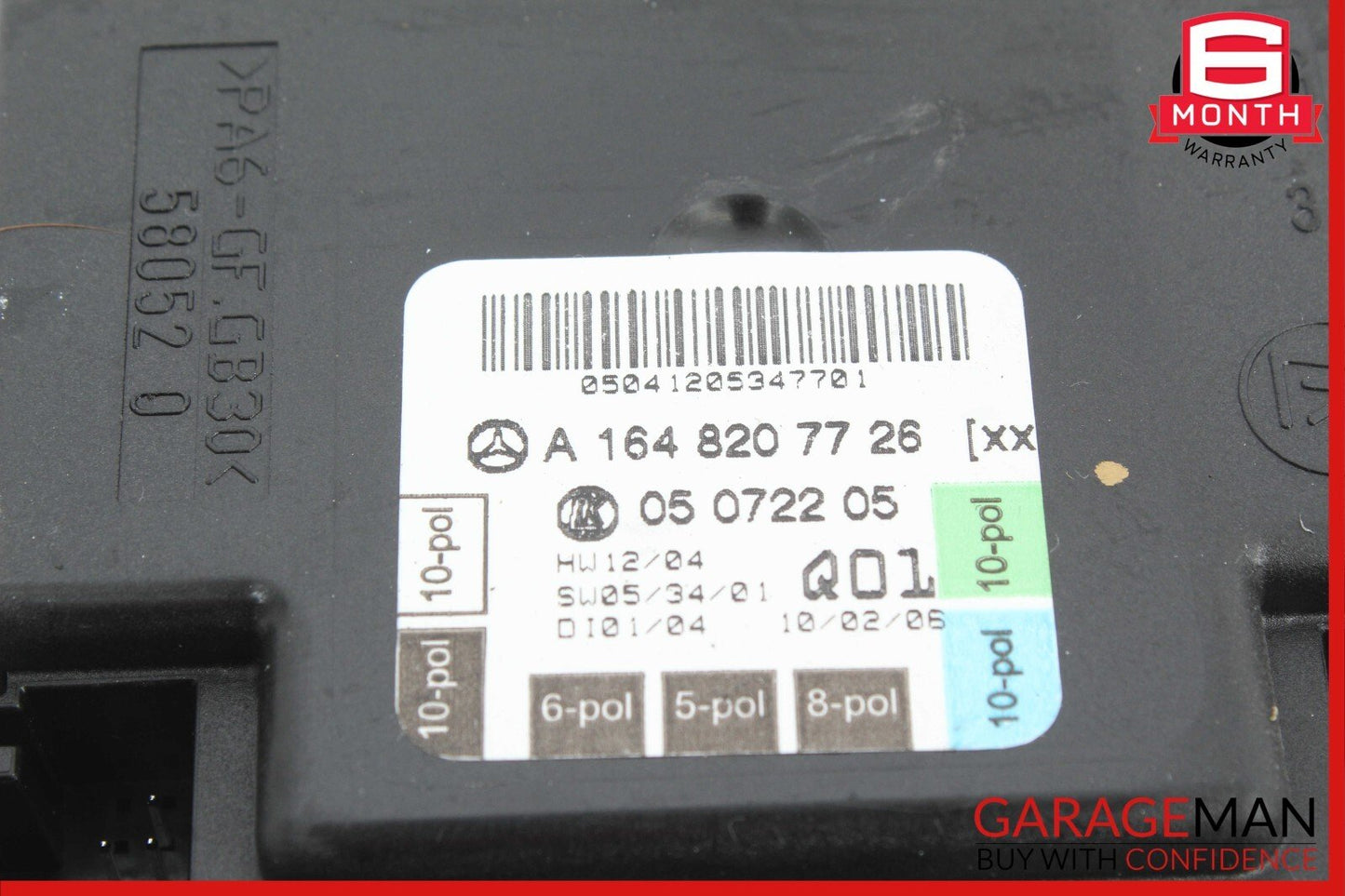 06-13 Mercedes W164 ML350 GL450 R350 Front Left Side Door Control Module Unit
