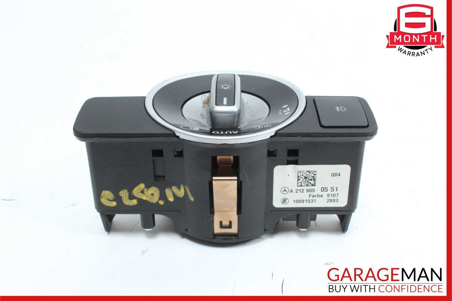 08-18 Mercedes W204 C250 C300 C350 Headlight Fog Light Switch Control Module OEM