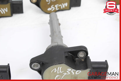06-10 Mercedes W251 R350 CLK350 Delphi Ignition Coil Spark Plug Set of 6 pc OEM