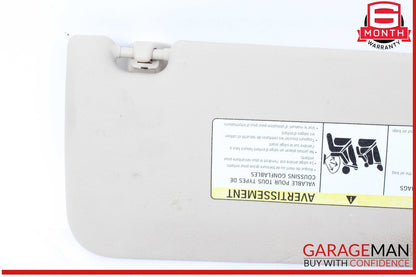 11-16 BMW 528i 535i 550i F10 Front Left Driver Side Sunvisor Sun Visor OEM