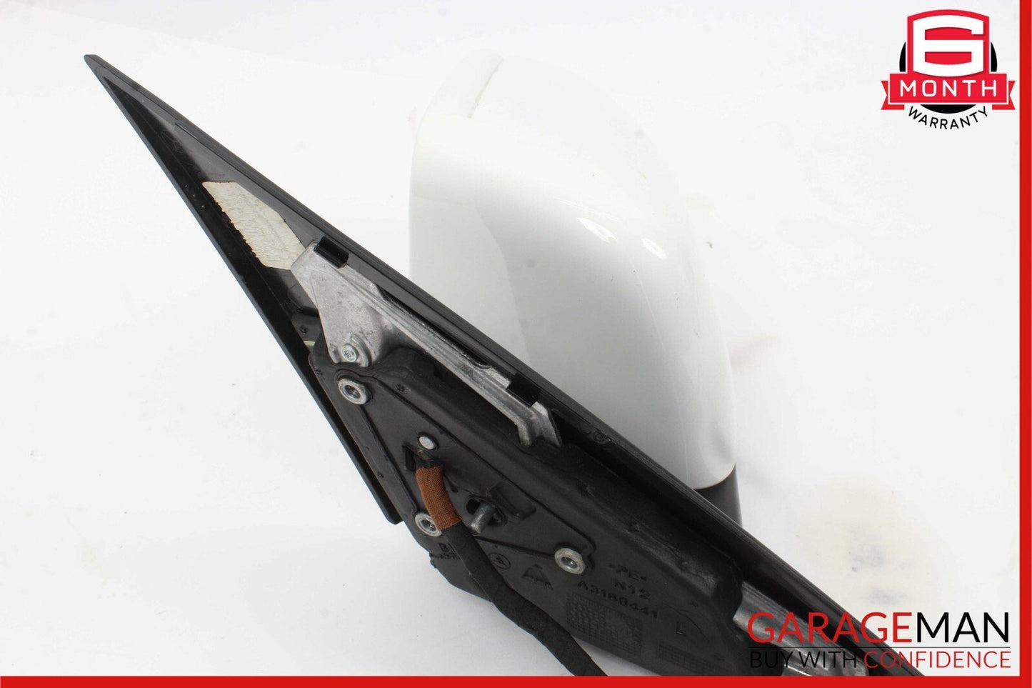12-14 Mercedes W204 C250 Front Left Side Mirror Rear View Door Polar White