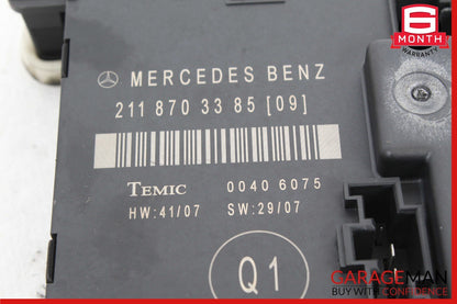 07-09 Mercedes W211 E350 E550 E320 Rear Left Door Control Module 2118703385 OEM