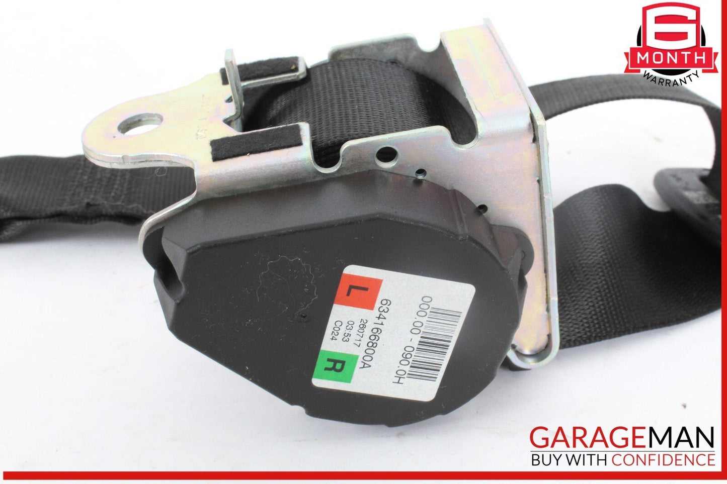 17-20 Maserati Levante S M161 Rear Left or Rear Right Side Seatbelt Black OEM