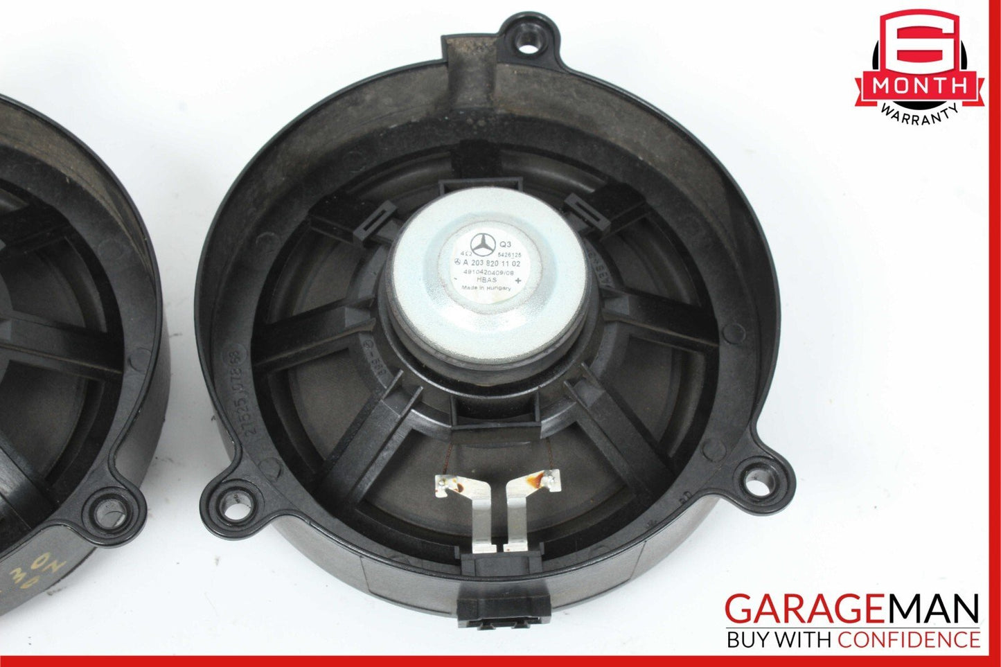 01-07 Mercedes W203 C280 C230 Front Right & Left Door Audio Speaker Set of 2 Pc