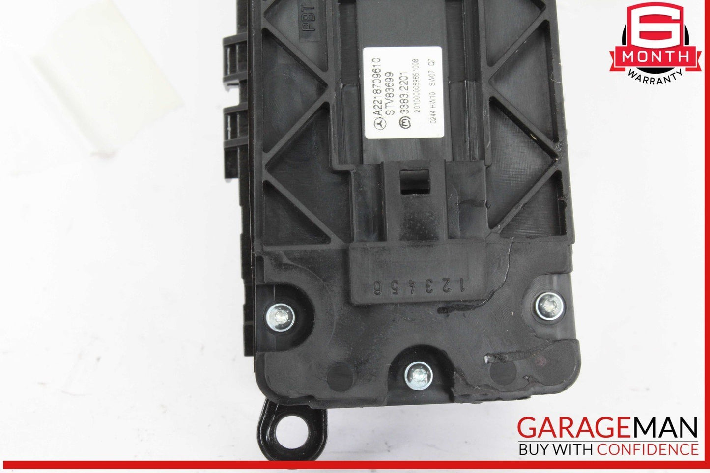 10-13 Mercedes W221 S550 S450 Rear Right Side Window Control Switch Black OEM