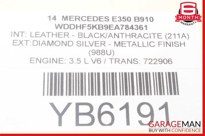 08-18 Mercedes W212 E350 CLS500 C250 Rear Left Side Door Control Module Unit OEM