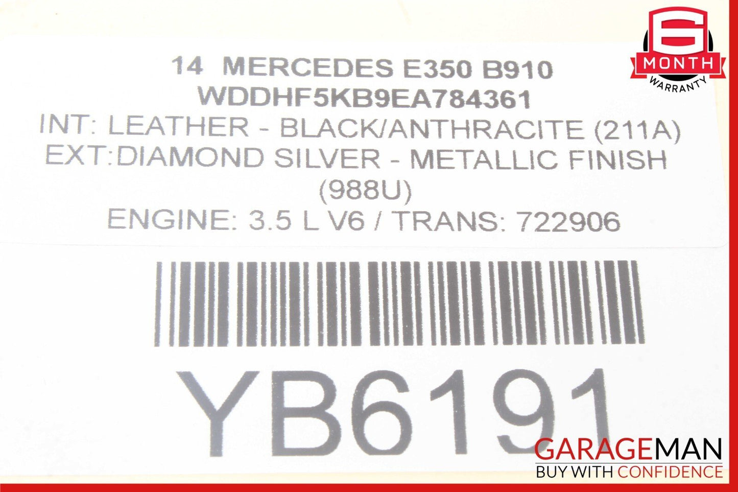 08-18 Mercedes W212 E350 CLS500 C250 Rear Left Side Door Control Module Unit OEM