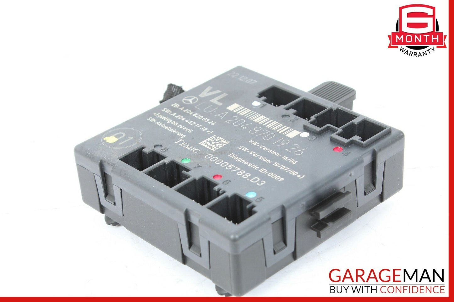08-18 Mercedes W204 C300 C250 E400 Front Left Side Door Control Module OEM