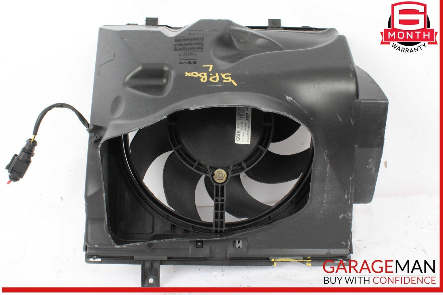 05-12 Porsche Boxter 987 Left Side Radiator Cooling Fan Shroud 99762403503 OEM