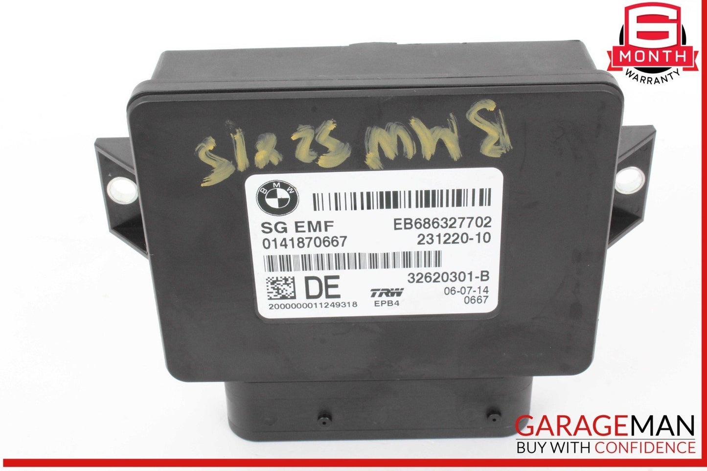 11-16 BMW 528i 535i 550i F10 Rear Parking Brake Control Module Unit 6863277 OEM