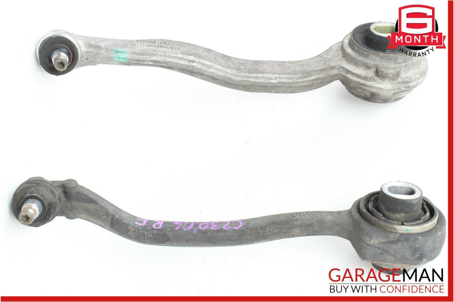 01-07 Mercedes W203 C230 Front Right Passenger Side Lower Control Arm Arms Set