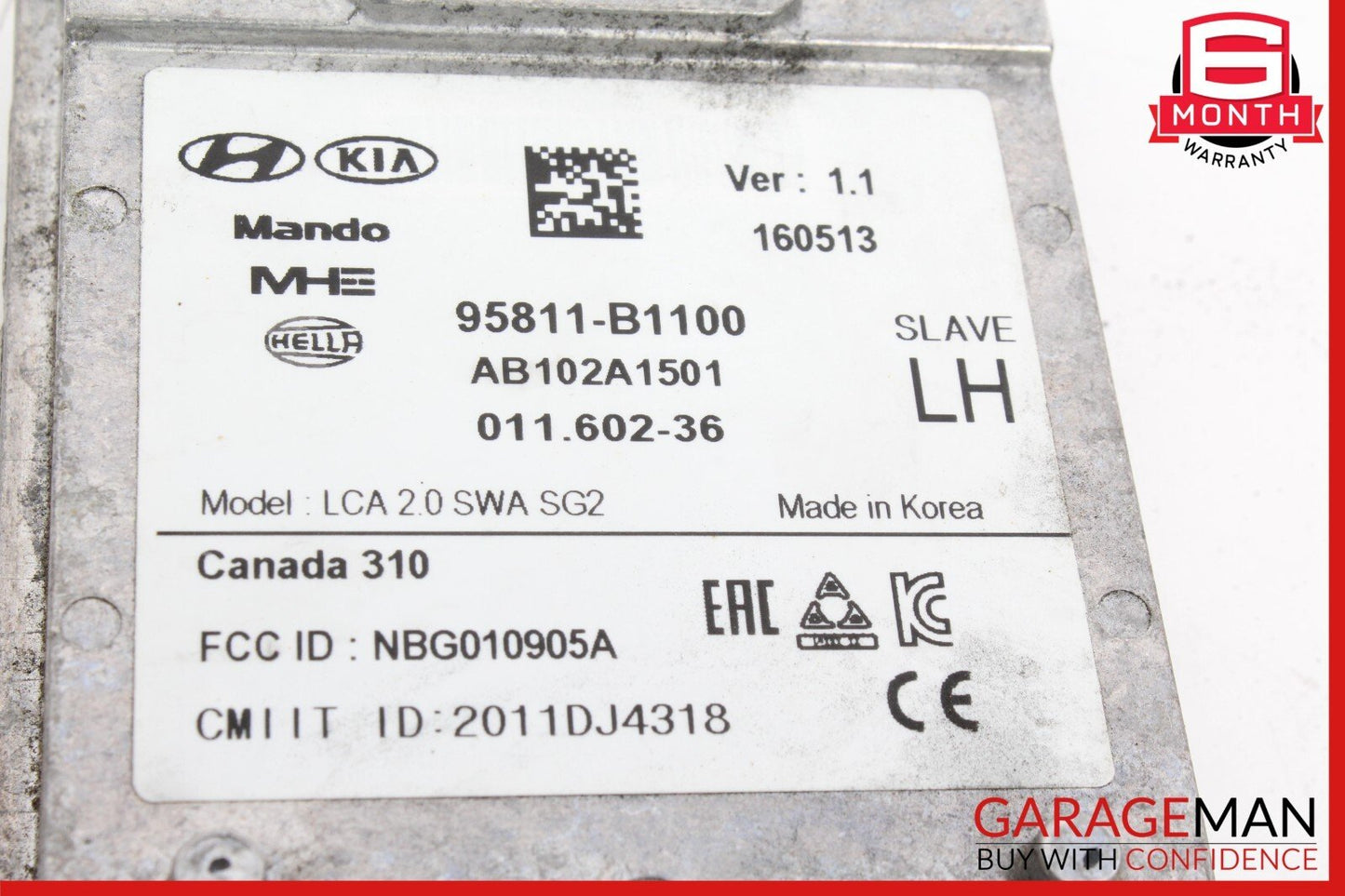 15-20 Hyundai Genesis G80 Rear Left Blind Spot Sensor Control Module Unit OEM