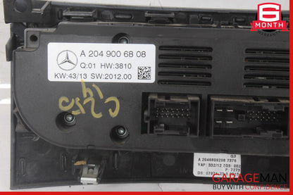 12-14 Mercedes W204 E350 C300 CLS550 AC A/C Heater Climate Switch Control OEM