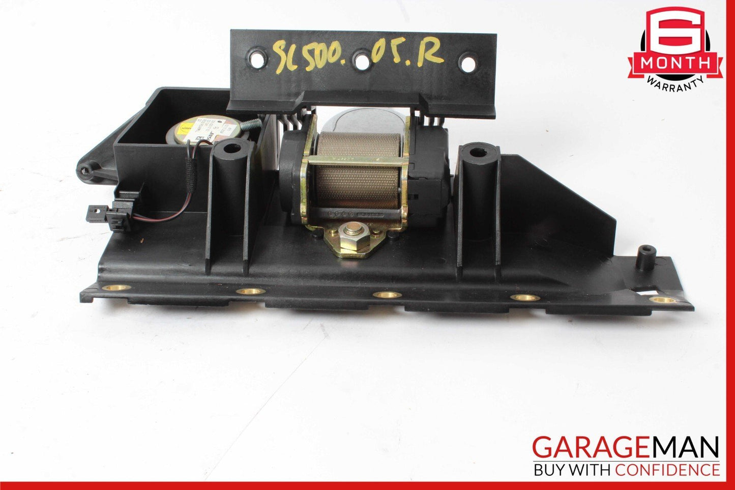 03-08 Mercedes R230 SL500 Rear Right Seat Belt Retractor Luggage w/ Speaker OEM