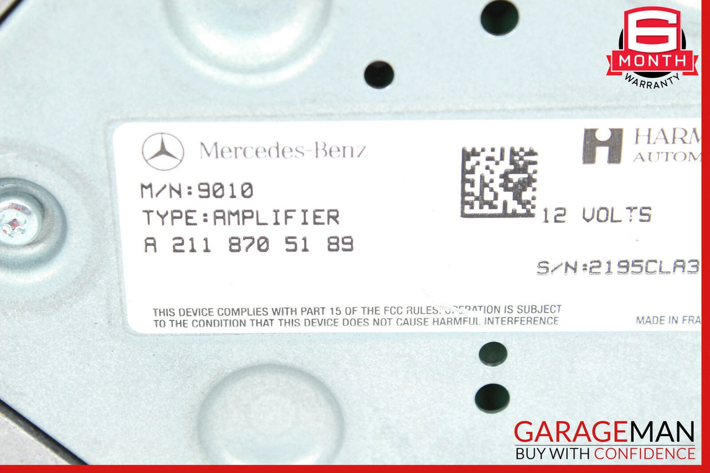 08-18 Mercedes W164 ML350 GL450 R350 Subwoofer Amp Amplifier Harman Becker OEM