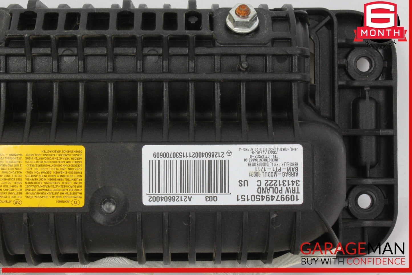 14-16 Mercedes W212 E350 E550 Front Right Side Dashboard Dash Airbag OEM