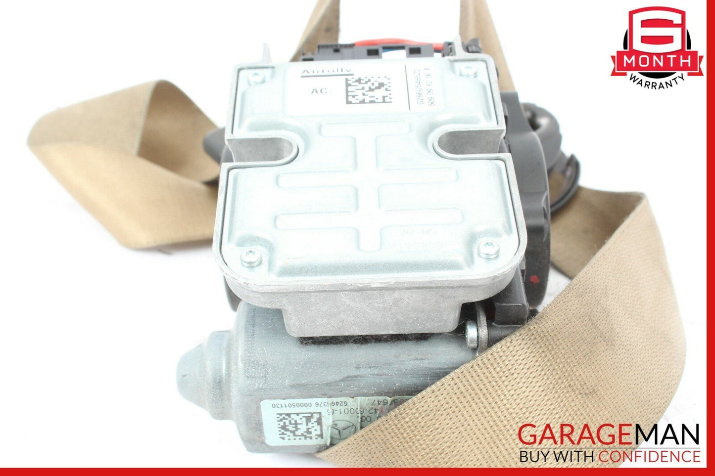 07-09 Mercedes W211 E350 E63 AMG Front Left Driver Seat Belt Retractor Beige OEM
