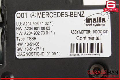 08-15 Mercedes X204 GLK350 4MATIC Panoramic Sunroof Sun Roof Motor Unit OEM