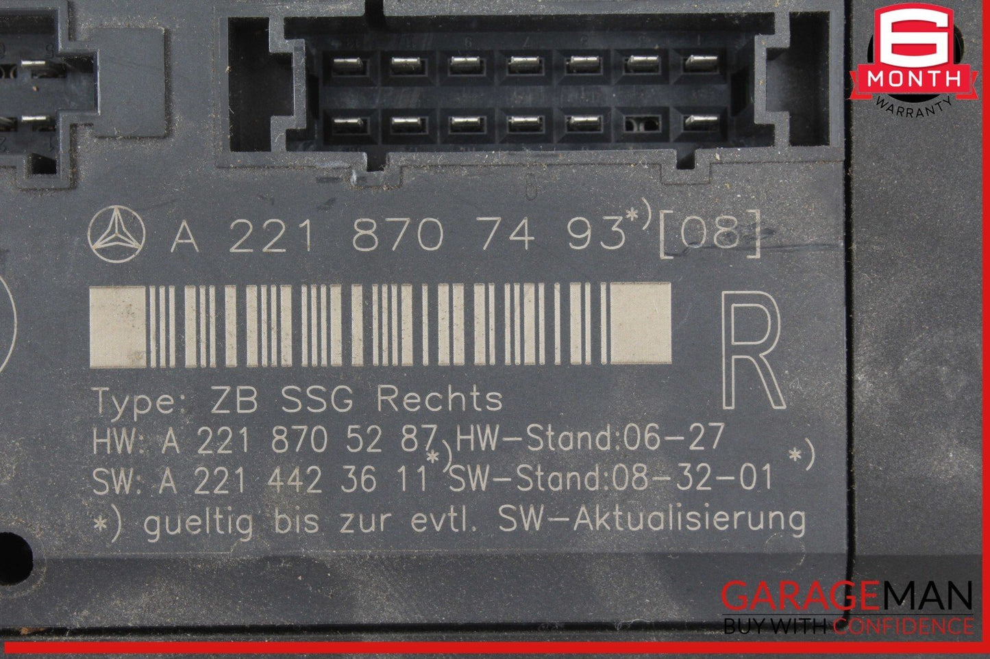 07-13 Mercedes W221 S550 Front Right Under Seat Control Module OEM