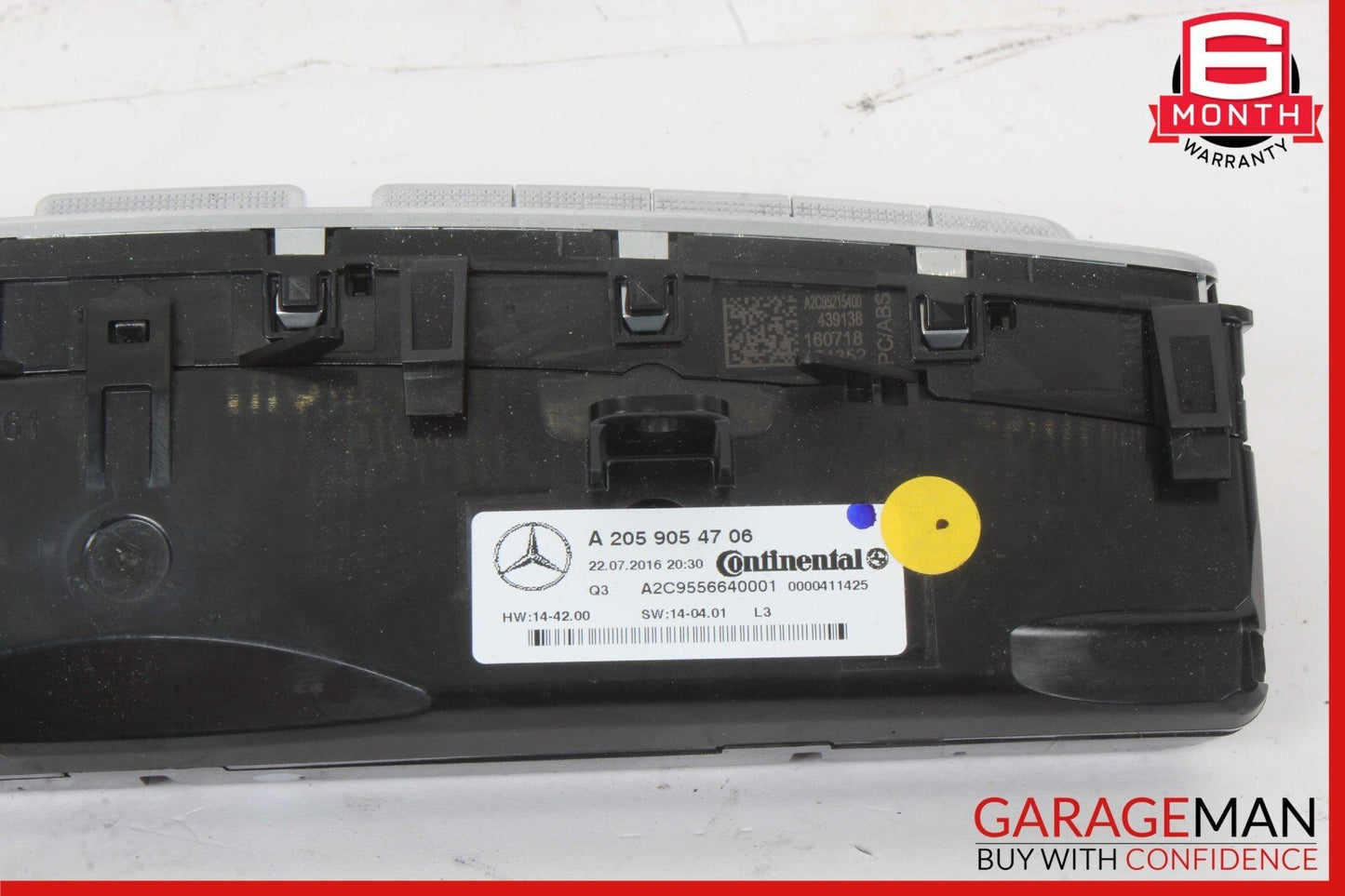 15-20 Mercedes W205 C300 C350e C400 A/C AC Heater Climate Control Switch OEM
