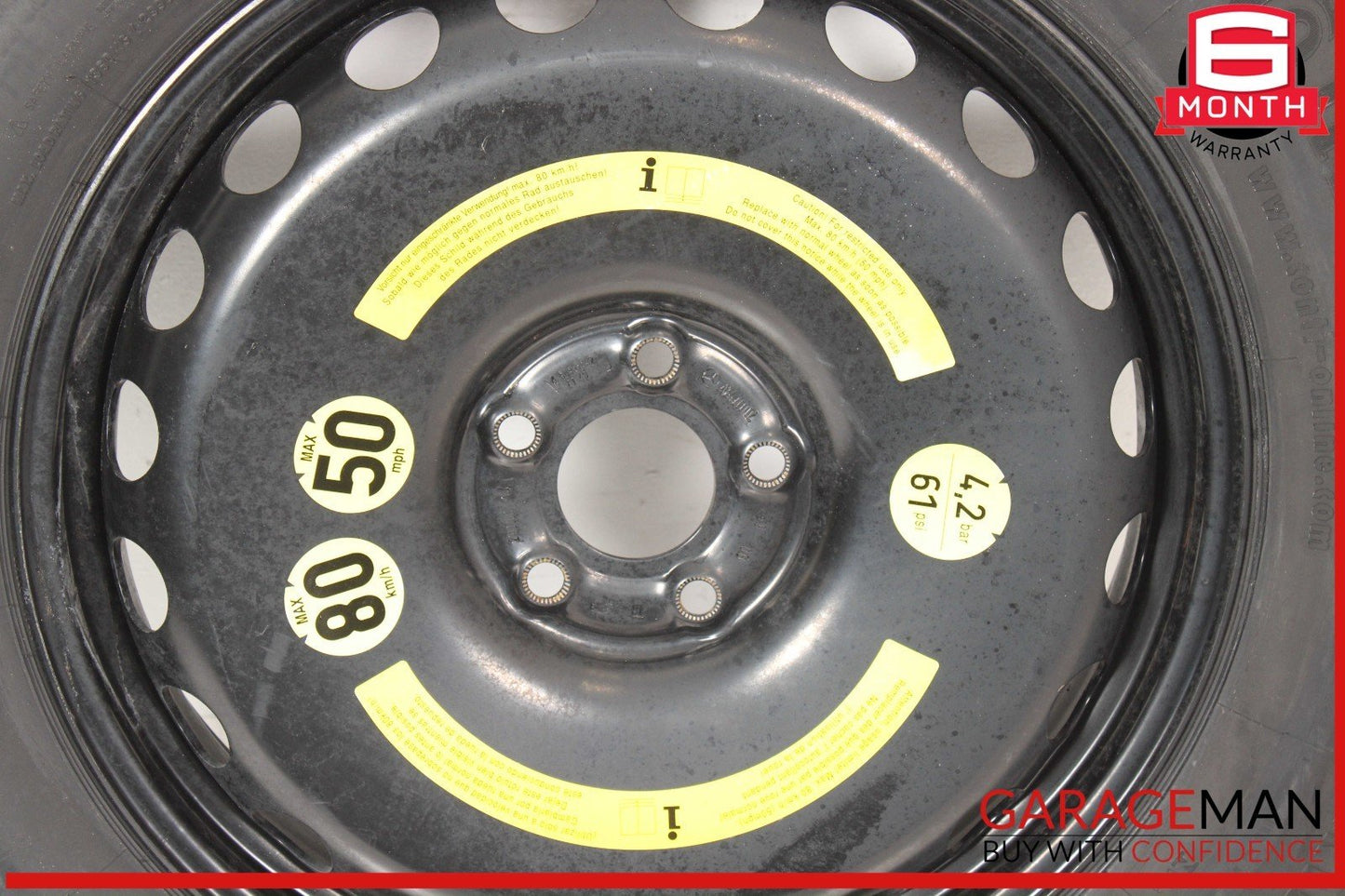 07-20 Mercedes X164 GL450 ML550 Emergency Spare Tire Wheel Donut Rim 19" 19 OEM