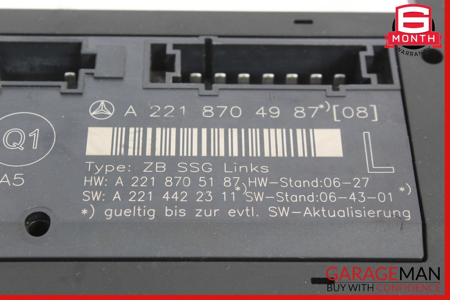 07-13 Mercedes W221 S550 S63 Front Left Driver Side Under Seat Control Unit OEM